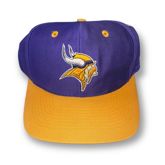 Vintage Logo Athletic Minnesota Vikings Snapback Hat - Picture 2 of 10